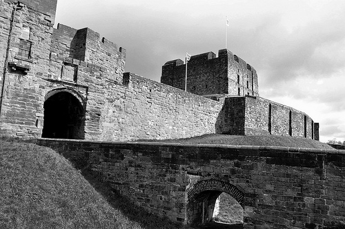 photo credit: A black & white photo of Carlisle Castle. via photopin (license)